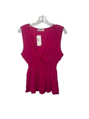 Jon & Anna Sleeveless Blouse Shirt Womens Large Pink New